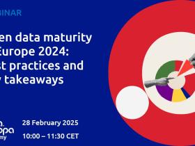 Recording data.europa.eu academy webinar on 'Open data maturity in Europe 2024: best practices and key takeaways'